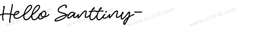 Hello Santtiny字体转换